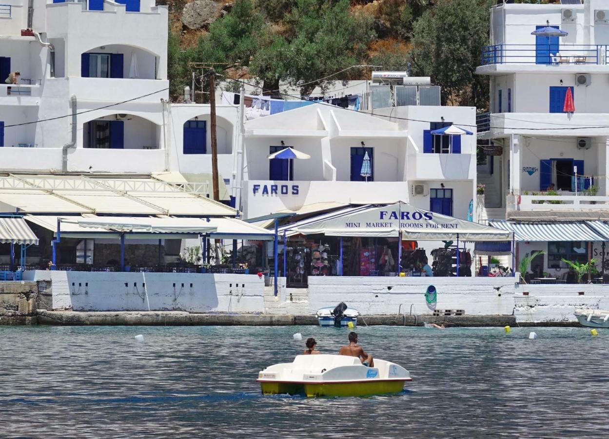 Faros Rooms Loutro Esterno foto